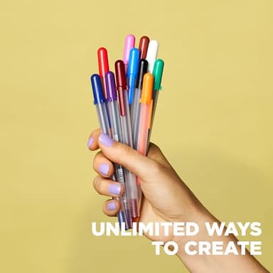 SAKURA Gelly Roll Gel Pens - Gift Set - Ink Pen Set - Art DIY Projects - Assorted Point Sizes with Storage Case - Assorted Colored Ink with Special Effects - 74 Pack - Image 5