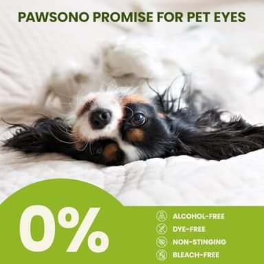 PawSono Eye Wipes for Dogs & Cats, Hypoallergenic Dog Eye Wipes Cleaner, Natural Cleaning Grooming Pet Wipes Gently Remove Tear Stain, Eye Debris, Discharge, Mucus, Non-Irritating, Unscent, 100 pcs - Image 6