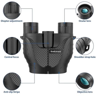 Binoculars 15x25 for Adults,Waterproof Durable & Clear Binoculars with Low Light Night Vision for Sightseeing,Concerts and Bird Watching - Image 4