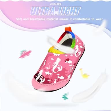 Apolter Baby Boys and Girls Swim Water Shoes Barefoot Aqua Socks Non-Slip for Beach Pool Toddler - Image 4