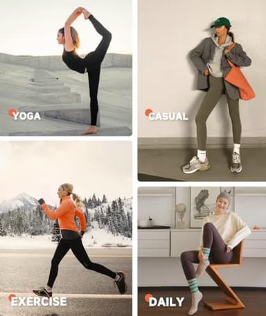 GAYHAY High Waisted Leggings for Women - Soft Slim Tummy Control Printed Pants for Running Cycling Yoga Gym - Image 4