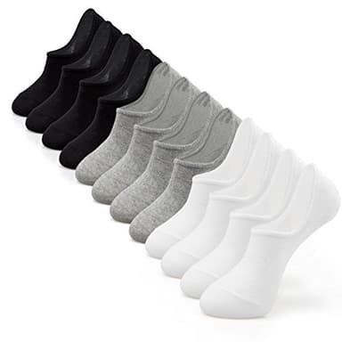 IDEGG No Show Socks Men Low Cut Ankle Short Socks for Men Casual Athletic Socks with Non-Slip Grip - Image 1