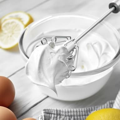 OOKUU Stainless Steel Egg Whisk, Semi Automatic Whisk Blender - Versatile Tool for Blending, Whisking, Beating & Stirring (12in) - Image 8