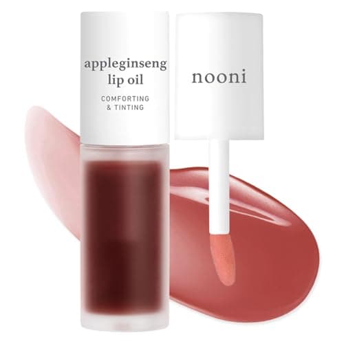 NOONI Korean Lip Oil - Appleginseng | Lip Stain, Gift, Long-Lasting, Moisturizing, Plumping, Revitalizing for Dry Lips, Waterproof, No Peel Off, Korean Lip Tint 0.12 Fl Oz - Image 1
