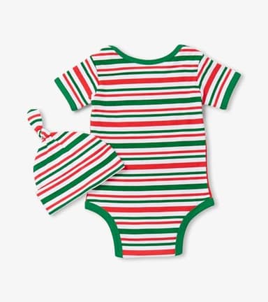 Little Blue House unisex-baby Bodysuit with Hat, The Christmas Type Jingle, 3-6 Months - Image 2