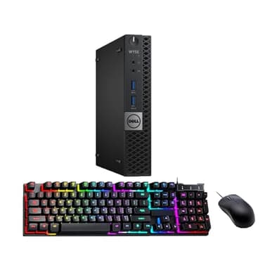 Dell Wyse 7040 Mini Desktop Computer, Intel i5-6500T, 16 GB RAM, 512 GB SSD, Mouse & Keyboard, USB WiFi & BT, Windows 10 Pro (Renewed) - Image 1