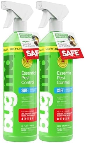 BugMD 32 oz Ant Killer & Bug Spray - Roach and Cockroach Killer Indoor, Spider and Flea Spray for Home, Fly and Insect Defense, Natural, Safe with Essential Oils, Plant-Powered, Pest Control Pack of 2 - Image 3