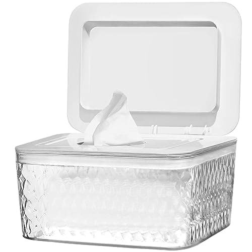 Hswt Wipes Dispenser Seal-Designed Wipe Dispenser Holder Wipes Case Box for Bathroom Keep Wipes Fresh, Dust-Proof & Non-Slip - Image 1