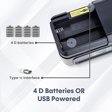 OWLTRA 2 Pack OW-7 in-/Outdoor Electric Rodent Trap, Instant Kill Mouse & Rat Zapper with Waterproof Cover, Sound & Light Alarm, and Batteries or USB Power Source, Waterproof Grade IPX4, Black - Image 3
