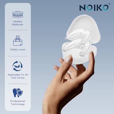 NOIKO Mouth Guard for Grinding Teeth at Night, Mouth Guard for Clenching Teeth at Night Upgraded Material, Night Guards for Teeth Grinding, Anti Grinding Guard for Adult with 6 Cleaning Tablets - Image 3