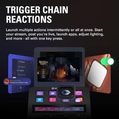Elgato Stream Deck +, Audio Mixer, Production Console and Studio Controller for Content Creators, Streaming, Gaming, with customizable touch strip dials and LCD keys, works with Mac and PC - Image 5