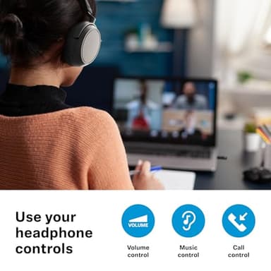 Sennheiser ACCENTUM Wireless Bluetooth Headphones - 50-Hour Battery Life, Audio, Hybrid Noise Cancelling (ANC), All-Day Comfort and Clear Voice Pick-up for Calls, Black/Copper - Image 5