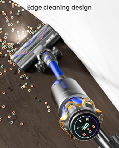 Cordless Vacuum Cleaner, Upgraded 600W 50KPA 70Mins Cordless Stick Vacuum Cleaner with Self-Standing and Touch Screen, Anti-tangle Wireless Vacumm, Vacuum Cleaners for Home/Pet Hair/Carpets/Floors - Image 3