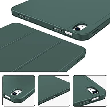 ZryXal iPad (A16) Case/iPad 10th Generation Case [11-Inch 2025/10.9 Inch 2022] with Pencil Holder, Smart Cover with Soft TPU Back [Support Auto Wake/Sleep] (New Midnight Green) - Image 7