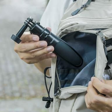 TELESIN 40cm/15.75'' Selfie Stick Tripod, Extendable Quick Release Portable Vlog Selfie Stick Handle Grip Monopod for GoPro 13 12 11 10 Max/Insta360 X5/AKASO/DJI Osmo Nano/Action 5 pro Accessories - Image 8