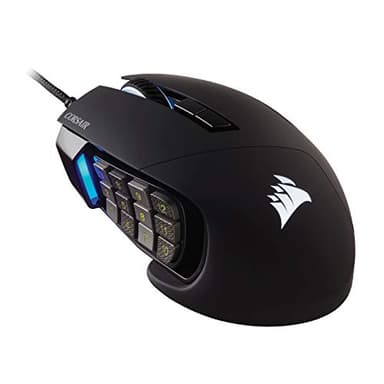 CORSAIR SCIMITAR RGB ELITE Wired MOBA/MMO Gaming Mouse – 18,000 DPI – 17 Programmable Buttons – iCUE Compatible – PC, Mac, PS5, PS4, Xbox – Black - Image 1