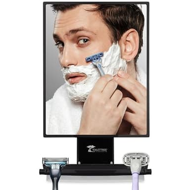 ToiletTree Products Fogless Shower Mirror - Anti-Fog Mirror - Adjustable Shaving Mirror with a Squeegee - Rust-Proof, Impact-Resistance Bathroom Shower Mirror - Tall - Image 11