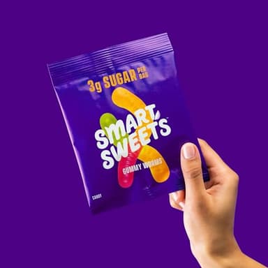 SmartSweets Gummy Worms Low Sugar Gummy Candy: 1.8oz (Pack of 14), No Artificial Sweeteners, Plant-Based, Gluten-Free, Healthy Snack for Kids & Adults - Image 8