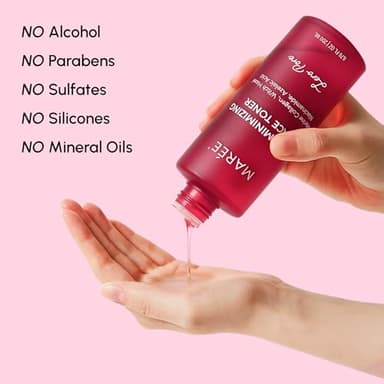 MAREE Pore Minimizer for Face Toner – Witch Hazel Toner with Niacinamide & Marine Collagen – Gentle Exfoliating Oil Control Facial Toner for Women – BHA Liquid Exfoliant – Alcohol Free Tonico Facial - Image 9