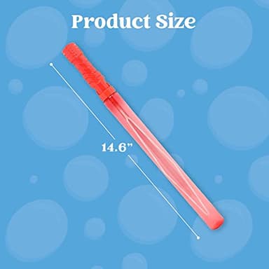 JOYIN 24 Pack 14.6’’ Big Bubble Wands Bulk (2 Dozen) for Summer Toy, Outdoor/Indoor Activity Use, Easter, Bubbles Party Favors Supplies for Kids - Image 6