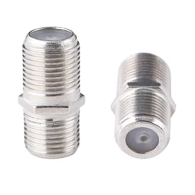 GZXUNFA 10 Pack Coaxial Cable Connector, RG6 Coax Cable Extender F-Type Silvery Plated Adapter Female to Female for TV Cables, Satellite Receiver, VCR and Cable Modem… - Image 4