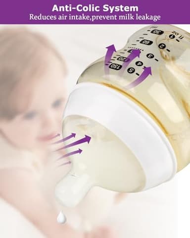 Silicone Baby Bottle Nipples for Tommee Natural Start Anti-Colic Bottles &Advanced Anti-Colic Bottles,Closer to Nature Bottles,Medium Flow,Size 2 Nipple,3m+, 6 Count - Image 6