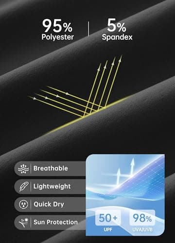 Willit Women's Wide Leg Pants UPF 50+ Swim Beach Pants Lightweight Travel Pants Quick Dry Sun Protective Black M - Image 4