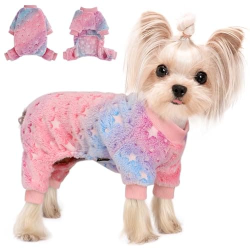 Dog Sweaters for Small Dogs Winter Pet Clothes Puppy Clothes Boy Girl Fleece Small Dog Pajamas Jumpsuits Doggie Outfits for Chihuahua Yorkie Cat Apparel - Image 1