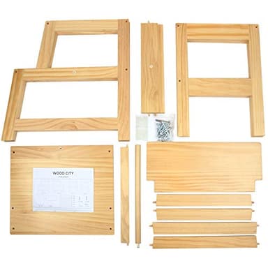 Kitchen Step Stool for Toddlers with Non-Slip Mat, Wood City Wooden Kids Montessori Learning Stool Tower, Toddler Standing Tower Helper for Kitchen Counter and Bathroom Sink. - Image 6