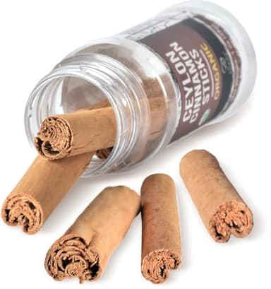 Soeos Ceylon Cinnamon Sticks 1 oz (28g) Pack of 3, Organic Cinnamon Sticks, Real Cinnamon farmed in Sri Lanka, Non-GMO, Cinnamon for Coffee, Baking, Cooking and Beverages - Image 3