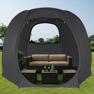 Alvantor Pop Up Screen Tent House Room Instant Outdoor Camping Canopy Sun Shelter Gazebo for Patio, Backyard & Deck, Privacy Tent(2-10 People, 8'x8' 10'x10' 12'x12') - Image 1