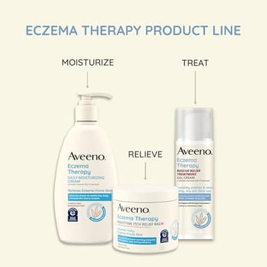Aveeno Eczema Therapy Nighttime Itch Relief Balm, Eczema Cream for Body, Moisturizing Colloidal Oatmeal & Ceramide Formula, Fragrance Free, Soothing Dry Itchy Skin, 11 fl oz - Image 6