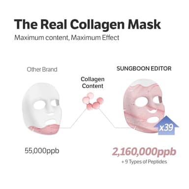 SUNGBOON EDITOR Deep Collagen Overnight Mask Hydrating Mask for Glass Skin, Wrinkle Care, Firming & Pore Refining 2,160,000PPB Collagen + 9 Peptides Stocking Stuffers for Women Korean Skincare, 4ea - Image 4