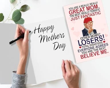 BETHEGIFT Funny Card for Mom from Daughter, Son, Kids on Mothers Day - Heartfelt Message to Mother, Perfect for Birthday, Mother's Day, Humorous Mom Greeting Cards, Premium Quality - Image 5