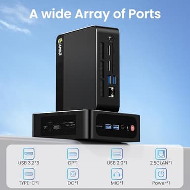 Beelink Mini PC AMD Ryzen 7 5825U Up to 4.5GHz 8C/16T, SER5 32GB RAM 500GB SSD Graphics 8core 2000 MHz, M2 SSD NVME 2280 Mini Computer 2.5GLAN/ WiFi 6/BT5.2/HDM/DP/USB3.2,Home/Office - Image 7