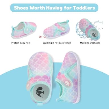 FEETCITY Baby Boys Girls Water Shoes Non-Slip Swim Beach Pool Shoes Barefoot Walking Outdoor Sneakers - Image 3