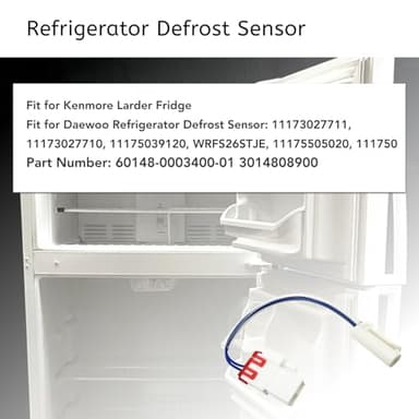3014808900 Refrigerator Defrost Sensor Fit for Kenmore Fit for Daewoo Refrigerator Fit for Leader Fridge Defrost Sensor Replace 60148-0003400-01 Memiuyelay - Image 2