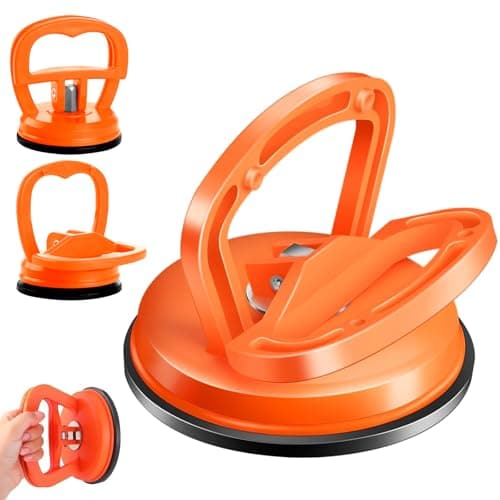 Dent Puller,Dent Removal Kit,3 Pack Car Dent Puller Kit Handle Lifter,Powerful Car Dent Remover,Dent Popper,Dent Fixer,Suction Cup Dent Puller and Paintless Dent Repair Kit for Car 3pcs (Orange) - Image 1