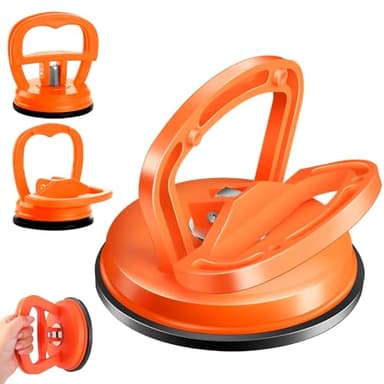 Dent Puller,Dent Removal Kit,3 Pack Car Dent Puller Kit Handle Lifter,Powerful Car Dent Remover,Dent Popper,Dent Fixer,Suction Cup Dent Puller and Paintless Dent Repair Kit for Car 3pcs (Orange) - Image 1