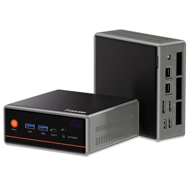 Trycoo Mini PC, Ryzen 5 5600H (6C/12T, up to 4.2Ghz),8GB DDR4/256GB NVMe SSD,Type-C/DP/HD,4K/60Hz Triple-Display,Mini Desktop Computer,Dual LAN/WiFi6/BT5.2/USB3.2 Mini Computers - Image 1