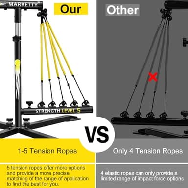 Baseball/Softball Swing Trainer Aid - Baseball Training Equipment, Upgraded Level 5 Elasticity Baseball/Softball Accessories - Equipment for Batting and Hitting, Premium Portable Batting Trainer Aid - Image 5