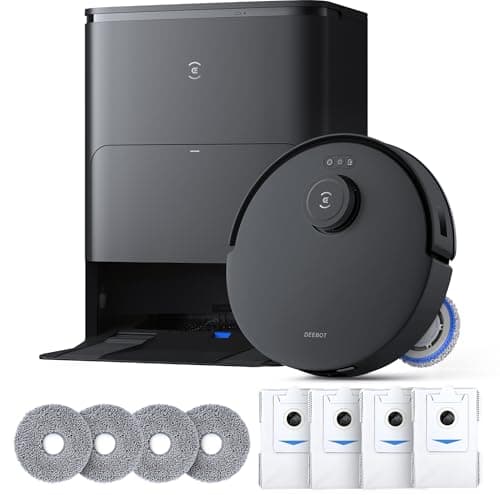 ECOVACS DEEBOT T30S Care Robot Vacuum and Mop, 11000Pa, ZeroTangle Technology, TruEdge Adaptive Edge, Hot Wate Washing, Self-Emptying, Self Refilling, Auto Lifting, Obstacle Avoidance - Image 1