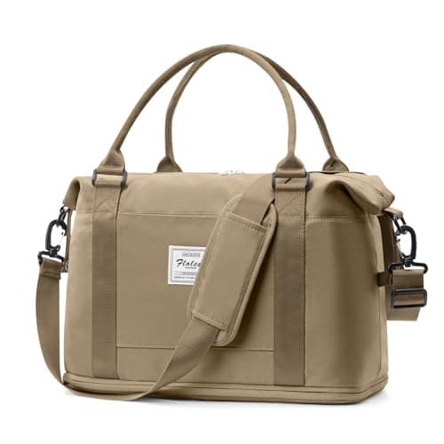 Weekender Bags for Women,Personal Item Travel Bag,Overnight Travel Duffel Bag with Expandable Shoes Compartment & Wet Pocket - Image 1