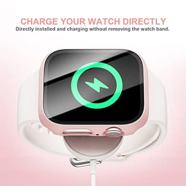 Haojavo 5 Pack Hard PC Case with Tempered Glass Screen Protector for Apple Watch 40mm SE 3 (2025)/SE 2/SE/Series 6/5/4, Scratch Resistant Bumper Protective Cover for iWatch 40mm Accessories - Image 6