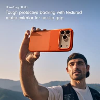 Beats iPhone 17 Pro Max Rugged Case with MagSafe & Camera Control, Scratch & Drop Tested, Matte Texture with Microfiber Lining - Sierra Orange - Image 5