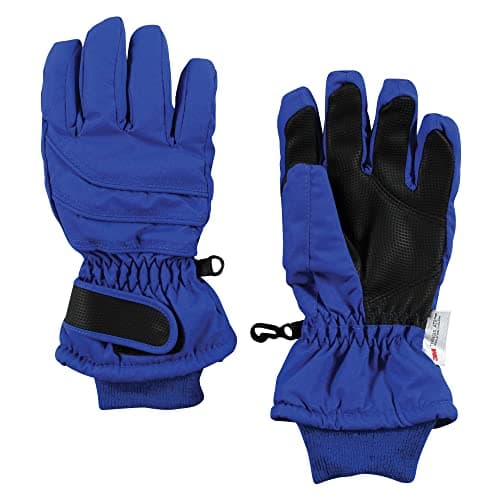 Hudson Baby Unisex Snow Gloves, Royal Blue, 3-4 Years - Image 1