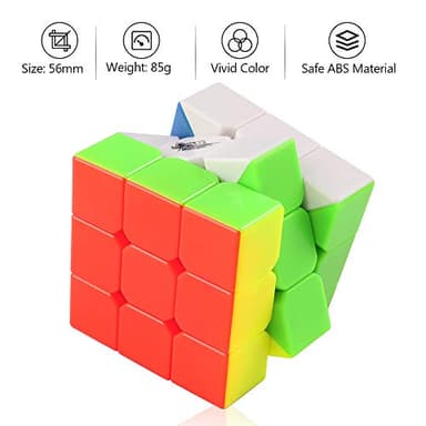 D-FantiX Cyclone Boys 3x3 Speed Cube Stickerless Magic Cube 3x3x3 Puzzles Toys (56mm) - Image 5