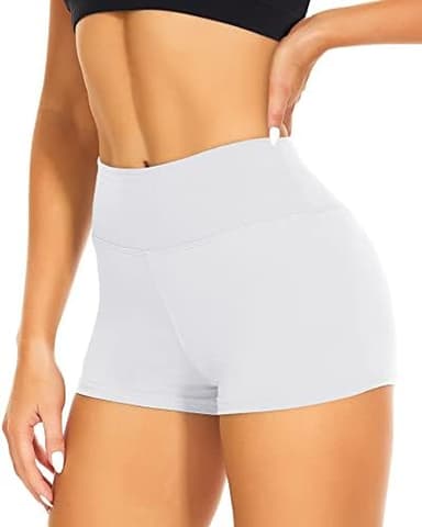 CAMPSNAIL Workout Biker Shorts Women - 3"/5"/8" High Waisted Tummy Control Spandex Booty Volleyball Shorts for Yoga Dance - Image 2