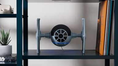 STAR WARS Echo Dot Bundle: Includes Echo Dot (5th Gen, 2022 release) | Charcoal and Limited Edition STAR WARS TIE Fighter Stand - Image 4