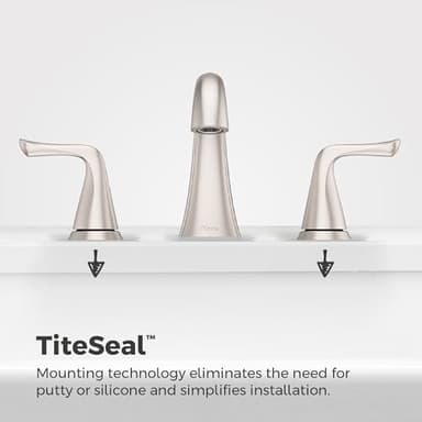 Pfister Willa Bathroom Sink Faucet, 8-Inch Widespread, 2-Handle, 3-Hole, NSF Certified, Spot Defense Brushed Nickel Finish, LF049MALGS - Image 4